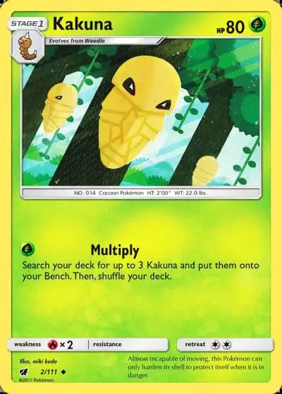 Kakuna 2/111 Crimson Invasion Pokemon card