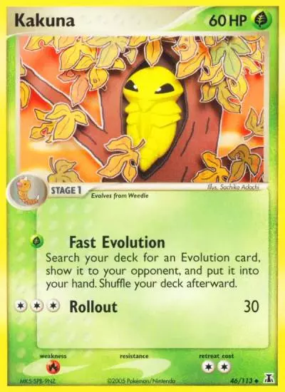 Kakuna 46/113 Delta Species Pokemon card