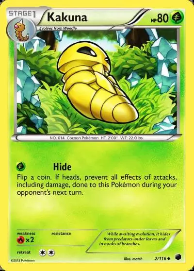 Kakuna 2/116 Plasma Freeze Pokemon card