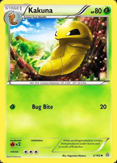 Kakuna 2/160 Primal Clash Pokemon card