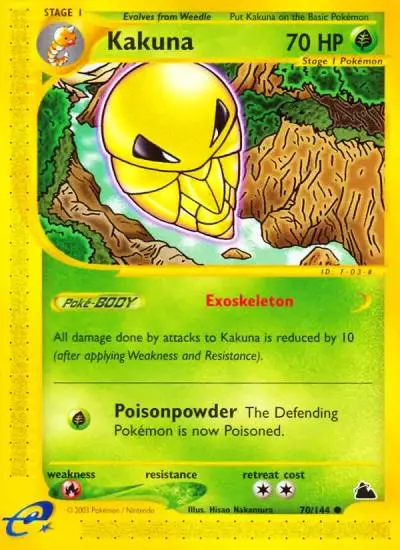 Kakuna 70/144 Skyridge Pokemon card