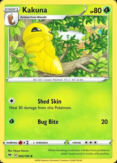 Kakuna 2/185 Vivid Voltage Pokemon card