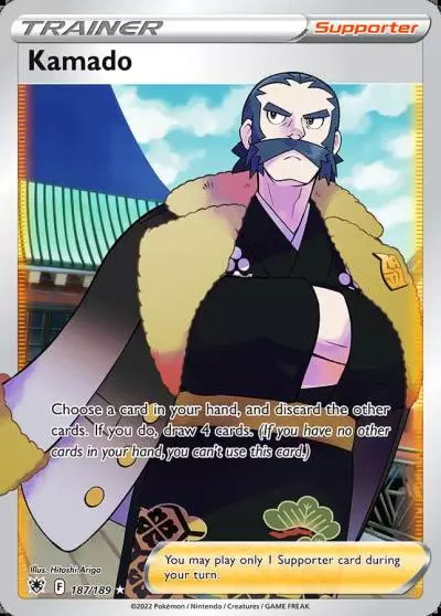 Kamado 187/189 Astral Radiance Pokemon card