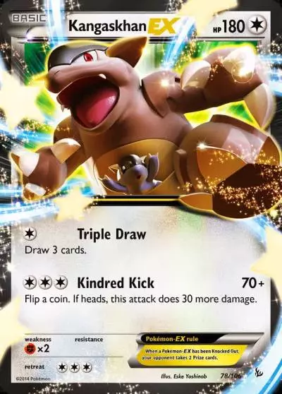 Kangaskhan-EX 78/106 Flashfire Pokemon card