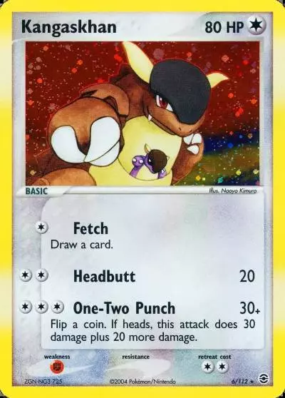 Kangaskhan 6/112 FireRed & LeafGreen Pokemon card