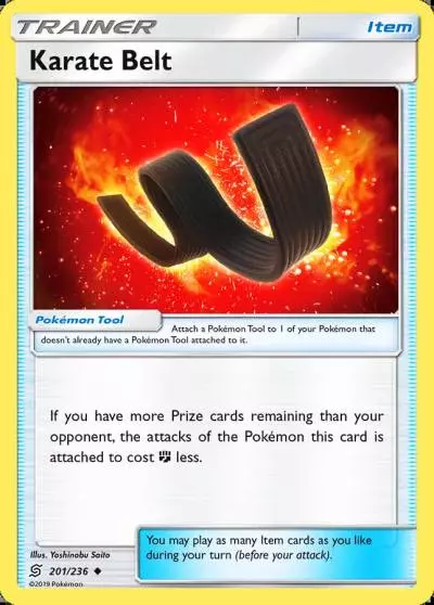 Karate Belt 201/236 Unified Minds Pokemon card