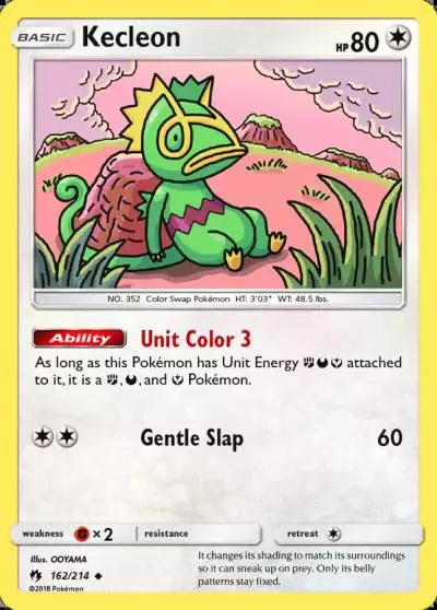 Kecleon 162/214 Lost Thunder Pokemon card