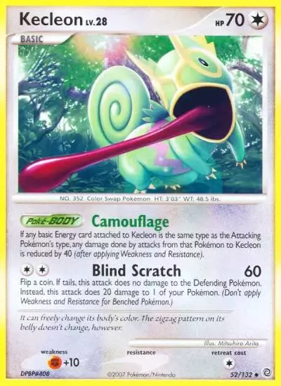 Kecleon 52/132 Secret Wonders Pokemon card