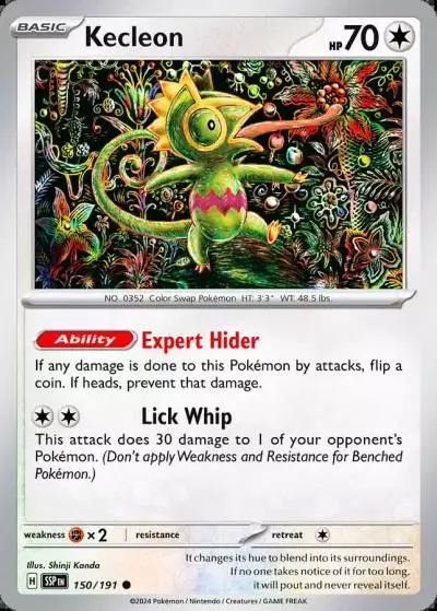 Kecleon 150/191 Surging Sparks Pokemon card