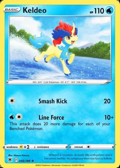Keldeo 45/189 Astral Radiance Pokemon card
