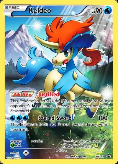 Keldeo XY118/211 XY Black Star Promos Pokemon card