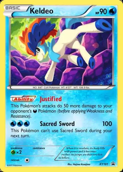 Keldeo XY191/211 XY Black Star Promos Pokemon card