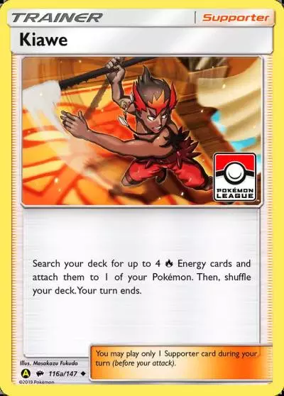 Kiawe 116a/147 Burning Shadows Pokemon card