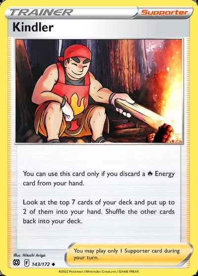 Kindler 143/172 Brilliant Stars Pokemon card