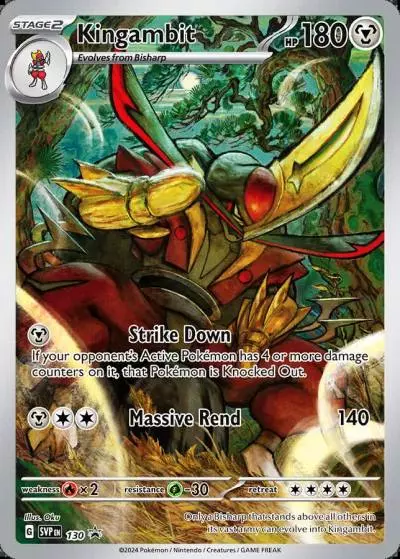 Kingambit 130/165 Scarlet & Violet Black Star Promos Pokemon card