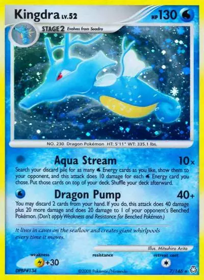 Kingdra 7/146 Legends Awakened Pokemon card