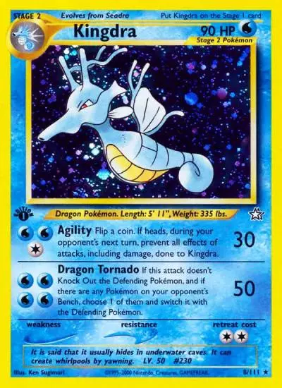 Kingdra 8/111 Neo Genesis Pokemon card