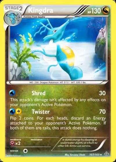 Kingdra 107/160 Primal Clash Pokemon card