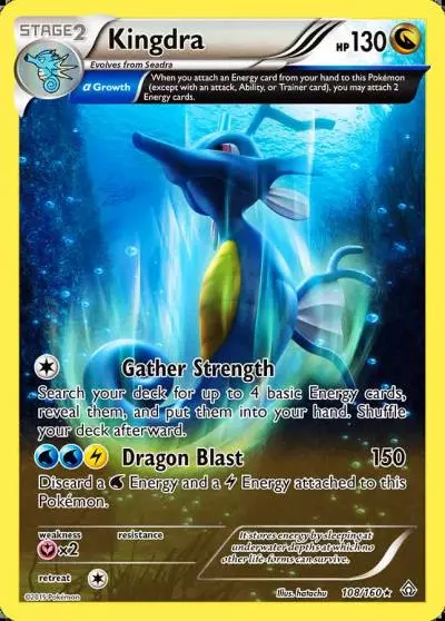 Kingdra 108/160 Primal Clash Pokemon card