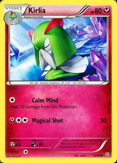 Kirlia 53/98 Ancient Origins Pokemon card