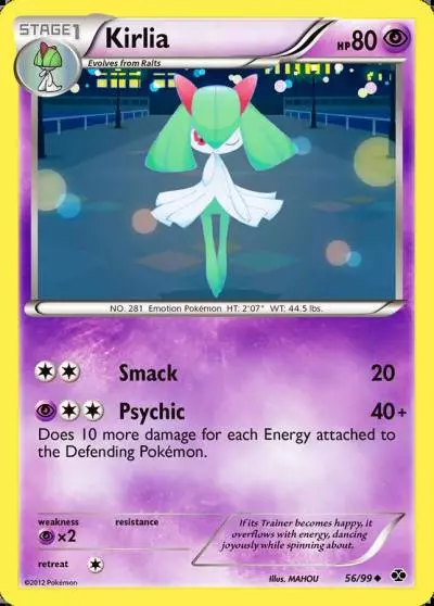 Kirlia 56/99 Next Destinies Pokemon card
