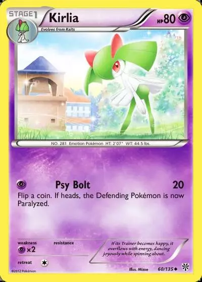 Kirlia 60/135 Plasma Storm Pokemon card