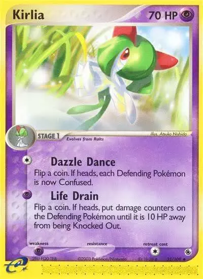 Kirlia 35/109 Ruby & Sapphire Pokemon card