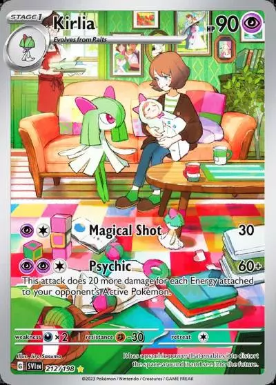 Kirlia 212/198 Scarlet & Violet Pokemon card