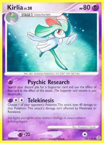 Kirlia 53/132 Secret Wonders Pokemon card