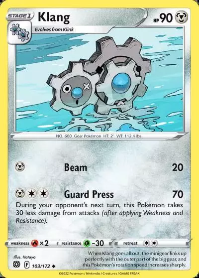 Klang 103/172 Brilliant Stars Pokemon card
