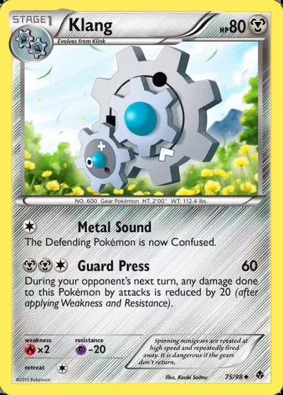 Klang 75/98 Emerging Powers Pokemon card