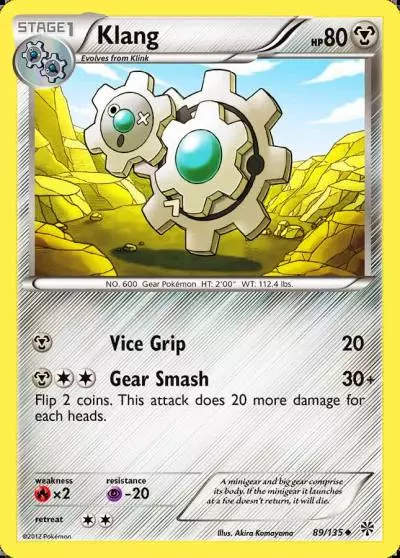 Klang 89/135 Plasma Storm Pokemon card