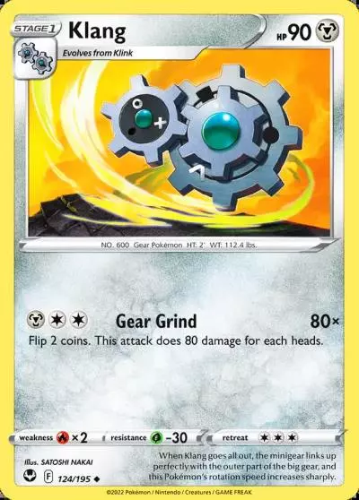 Klang 124/195 Silver Tempest Pokemon card