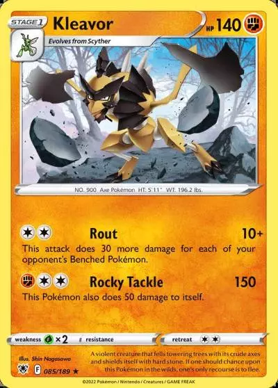 Kleavor 85/189 Astral Radiance Pokemon card