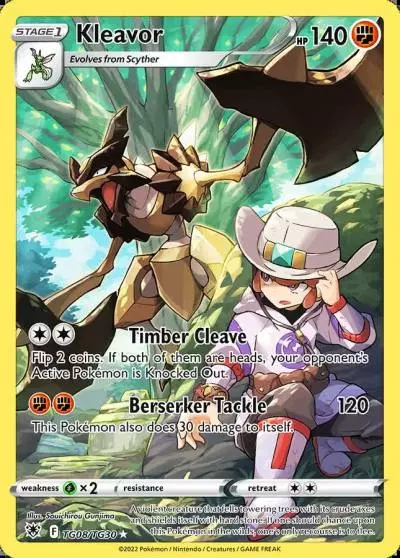 Kleavor TG08/30 Astral Radiance Trainer Gallery Pokemon card
