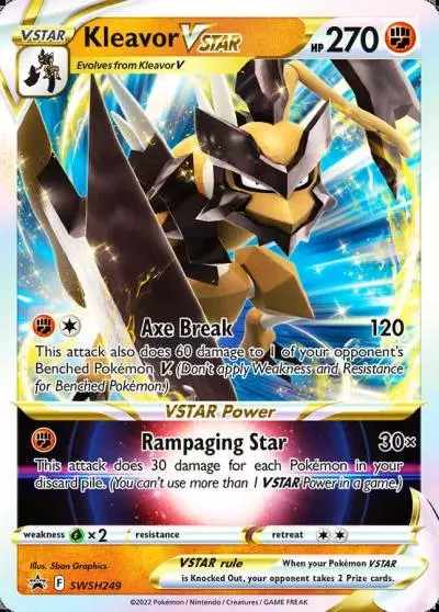 Kleavor VSTAR SWSH249/307 SWSH Black Star Promos Pokemon card