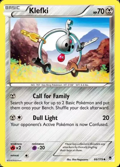 Klefki 66/119 Phantom Forces Pokemon card
