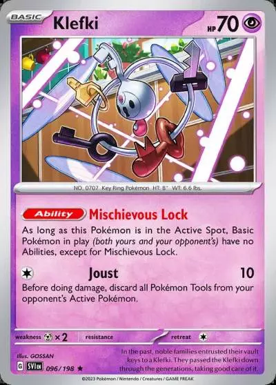 Klefki 96/198 Scarlet & Violet Pokemon card