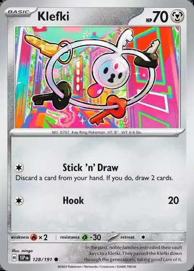 Klefki 128/191 Surging Sparks Pokemon card