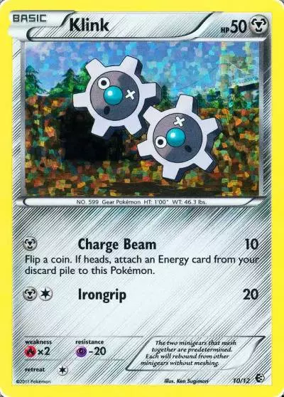 Klink 10/12 McDonald's Collection 2011 Pokemon card