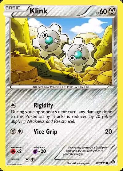 Klink 88/135 Plasma Storm Pokemon card