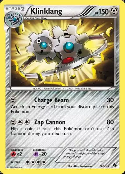 Klinklang 76/98 Emerging Powers Pokemon card
