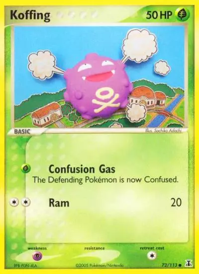 Koffing 72/113 Delta Species Pokemon card