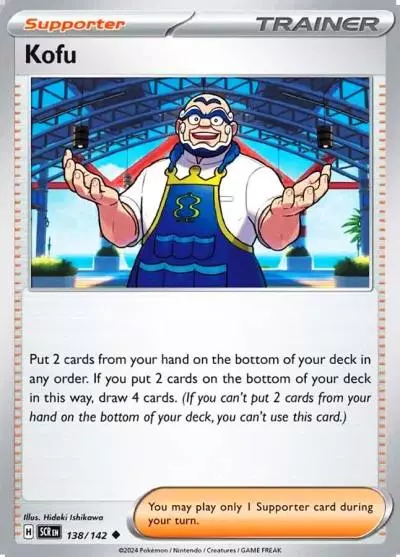 Kofu 138/142 Stellar Crown Pokemon card