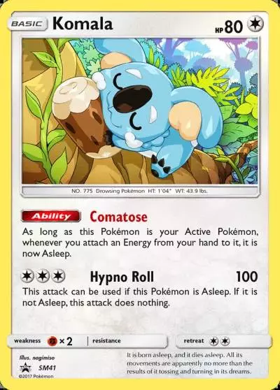 Komala SM41/248 SM Black Star Promos Pokemon card