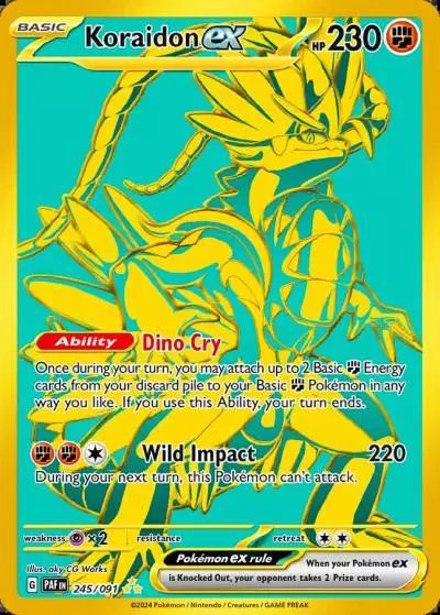 Koraidon ex 245/91 Paldean Fates Pokemon card