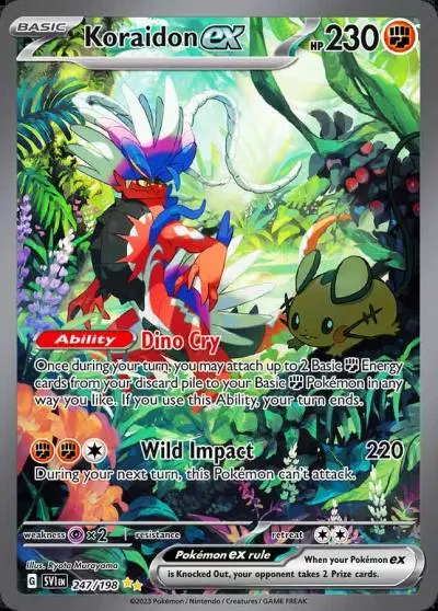 Koraidon ex 247/198 Scarlet & Violet Pokemon card