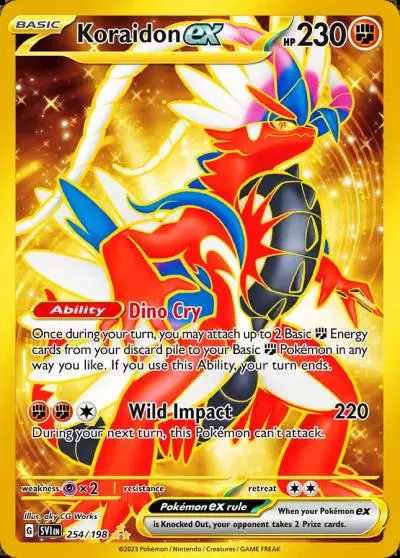 Koraidon ex 254/198 Scarlet & Violet Pokemon card