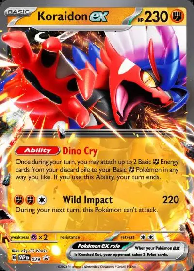 Koraidon ex 29/165 Scarlet & Violet Black Star Promos Pokemon card