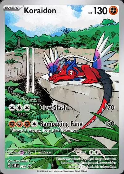 Koraidon 14/165 Scarlet & Violet Black Star Promos Pokemon card